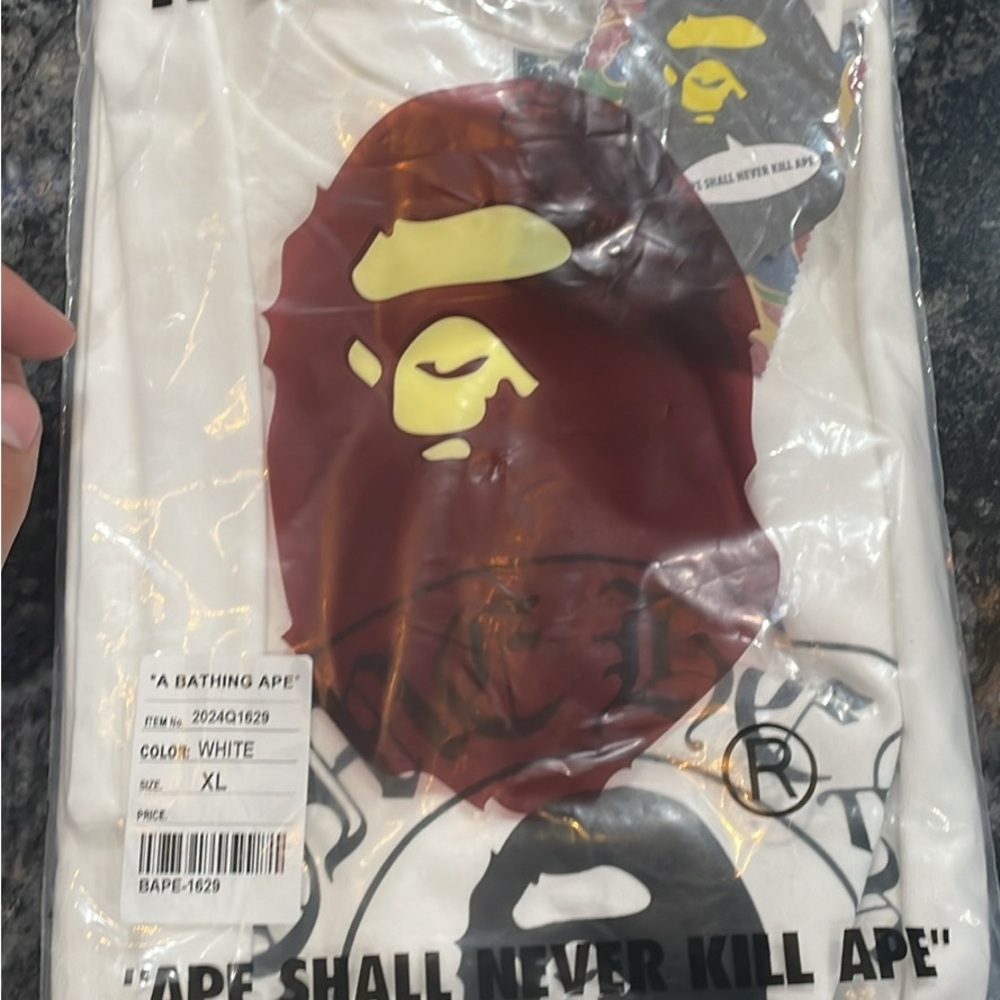A Bathing Ape White Crome T-Shirt